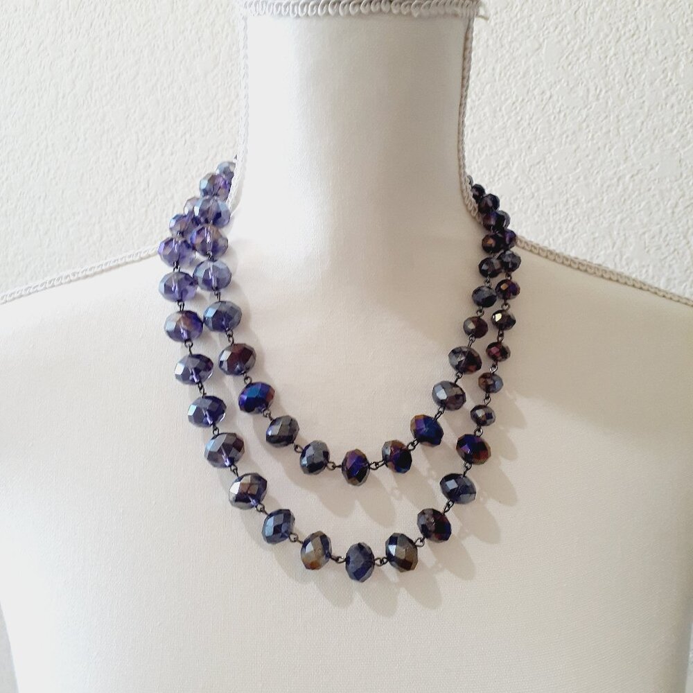 Kenneth Cole Faceted Bead Necklace